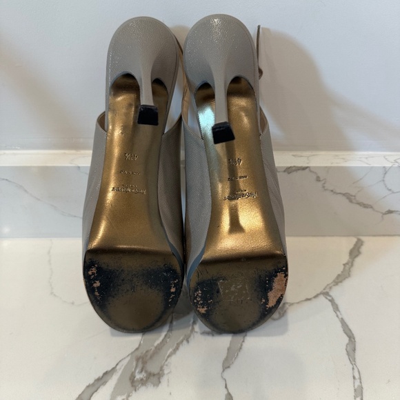 YSL Tribtoo Slingback, Grey, Size 41 1/2 - Picture 6 of 6